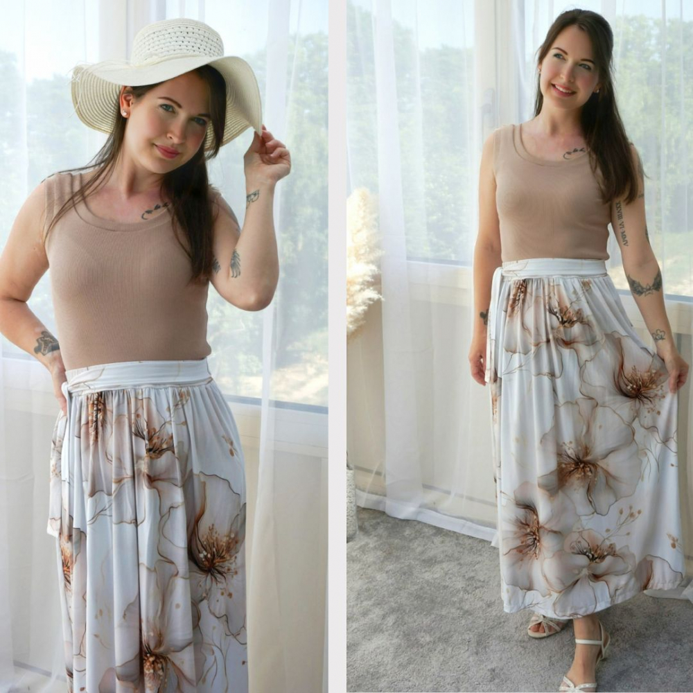 Rib Jersey: Sand Beige